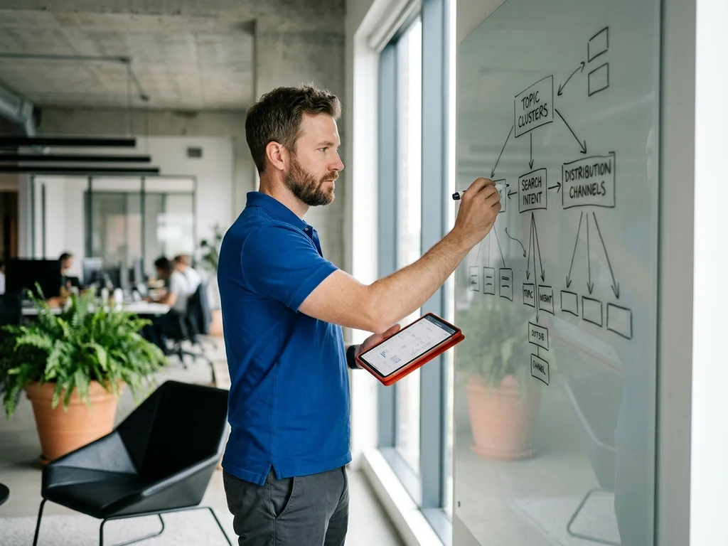Expert SEO analysant des graphiques de croissance pour améliorer la visibilité web à Bourg-en-Bresse.